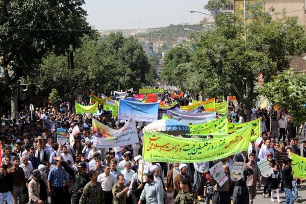حضور اداره کل ارتباطات وفناوری اطلاعات استان کردستان در راهپیمایی روز جهانی قدس