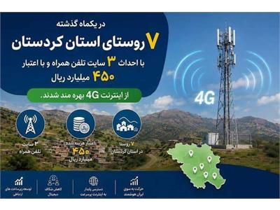 اتصال بیش از ۱۰۰۰ نفر از ساکنان روستاهای کردستان به شبکه ملی اطلاعات