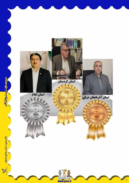 کسب رتبه اول کشوری پست کردستان در ارزیابی کیفی مرداد 98