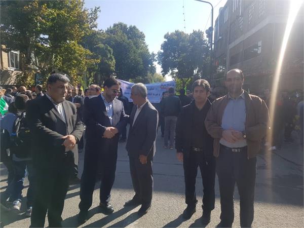 حضور کارکنان اداره کل ICT کردستان در راهپیمایی 13 آبان