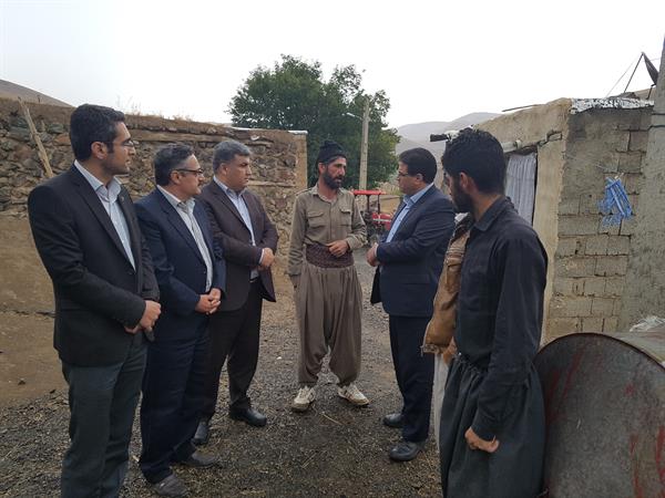 بازدید مدیرکل ارتباطات و فناوری اطلاعات استان کردستان از روستای ملا سالار